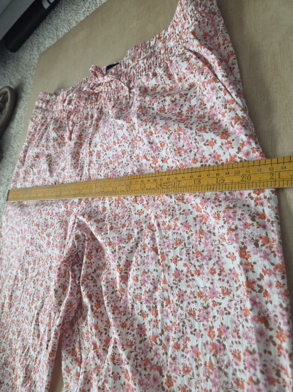 GAP Cottagecore Floral Cotton Wide Straight Leg Lounge Pants - Picture 11 of 14